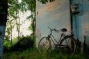 old bike at dawn