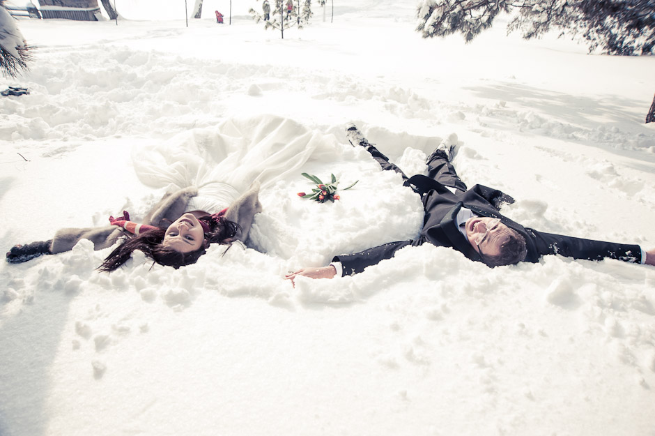 Trash the dress (de iarna) in Parcul Tineretului, Bucuresti